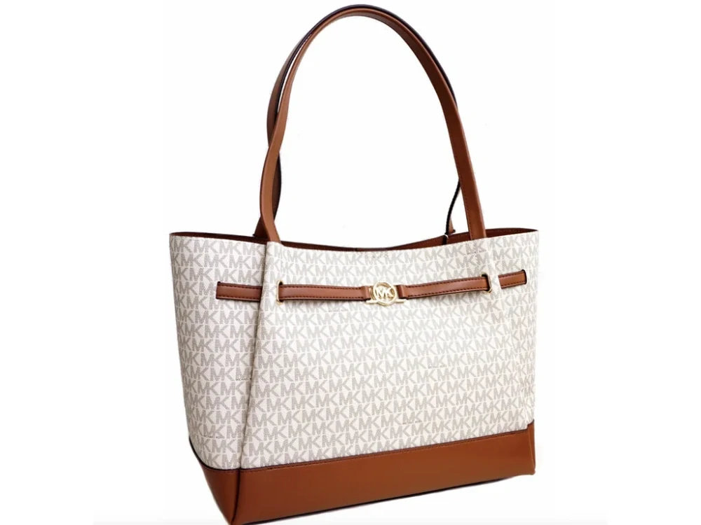 Kabelka Michael Kors Reed logo vanilla