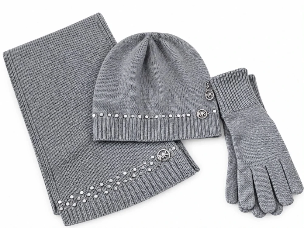 Zimní dámský set- čepice, rukavice, šála Michael kors