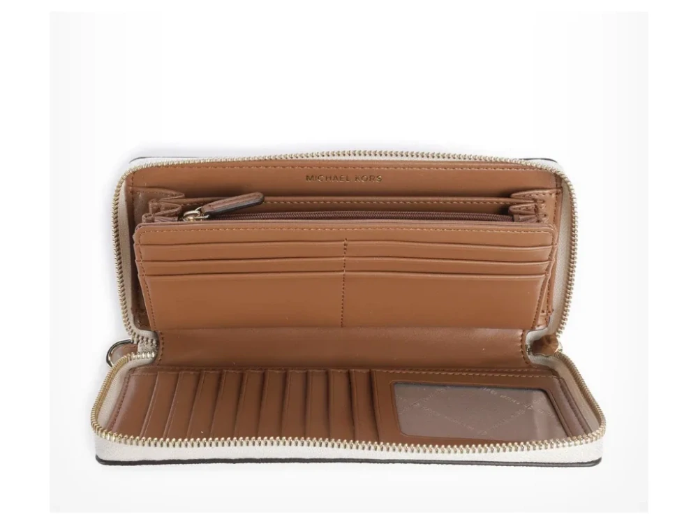 Peněženka Michael Kors velká jet set logo continental vanilla