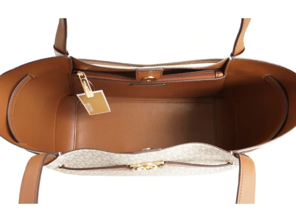 Kabelka Michael Kors Reed logo vanilla