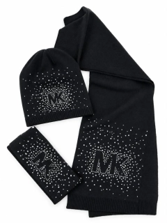 Zimní set - čepice, čelenka a šála Michael kors v dárkovém balení